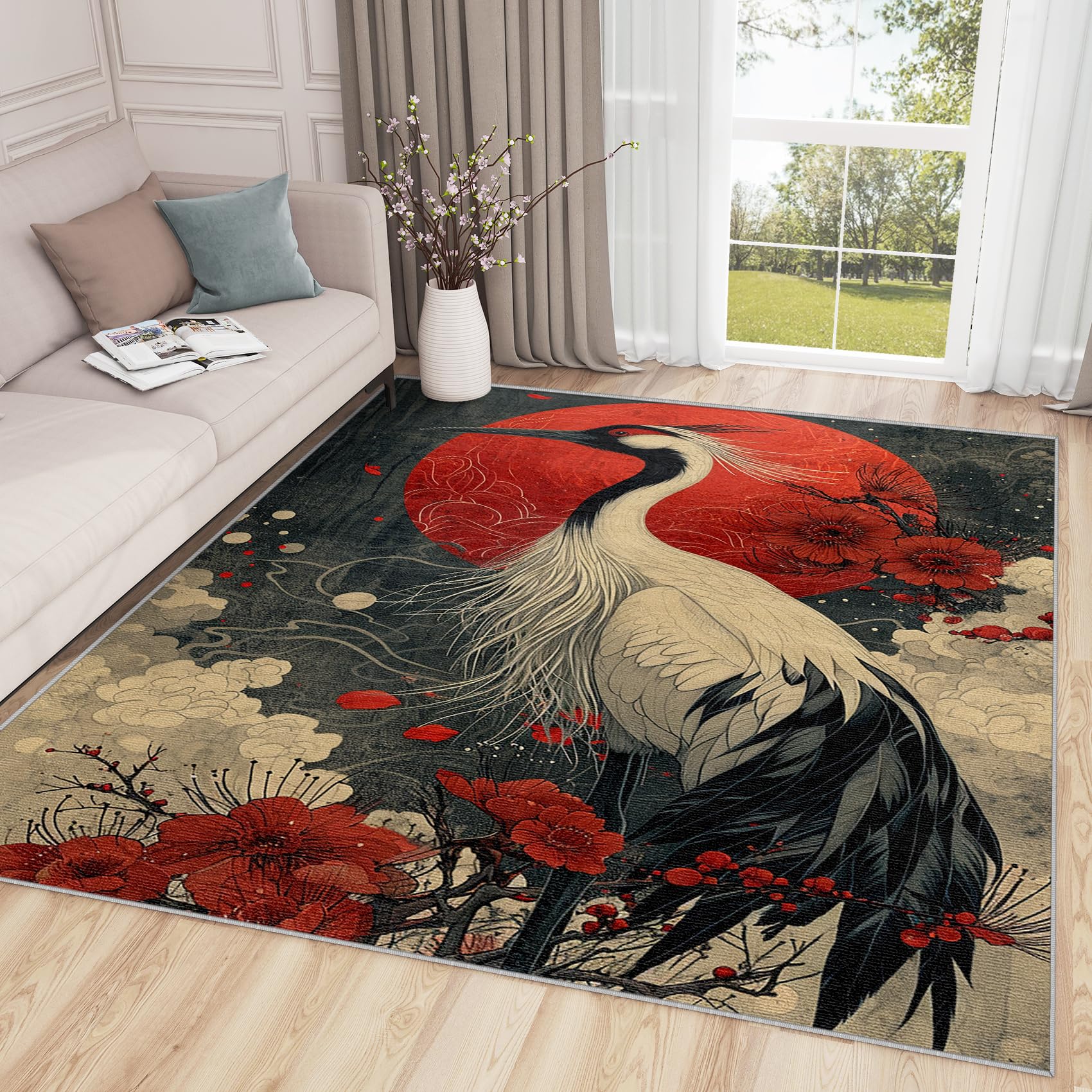 希少本✨ORIENTAL CARPET DESIGN 美品 Amazon.com: SherAvant Japanese Rugs for Bedroom - 4x6 Rug